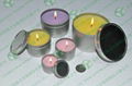 Round Candle tins china factory candle metal tins candle tin jar  1