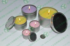 Round Candle tins china factory candle metal tins candle tin jar 