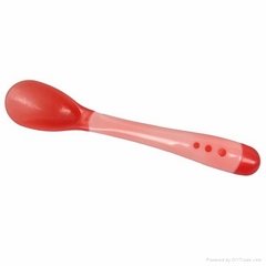 High quality lovely design durable factory price silicone baby spoon