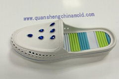 PVC air blowing injection shoe slipper 