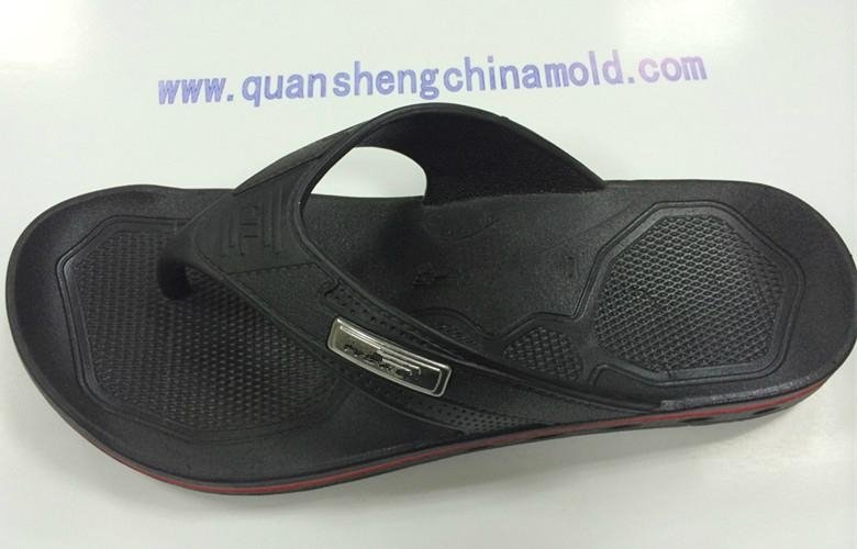 PVC air blowing injection shoe slipper  moulds from jinjiang quansheng 5
