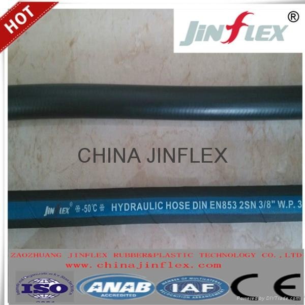 china jinflex  hydraulic hoses  rubber hoses DIN EN853 1ST 2