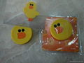 3D Rhubarb duck  silicone cartoon design fridge magnet 3