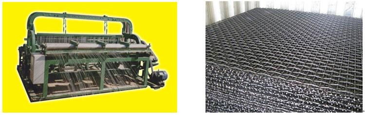 Crimped wire mesh machine 3