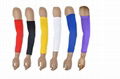 long size highly elastic pull-over elbow support for sports multicolor