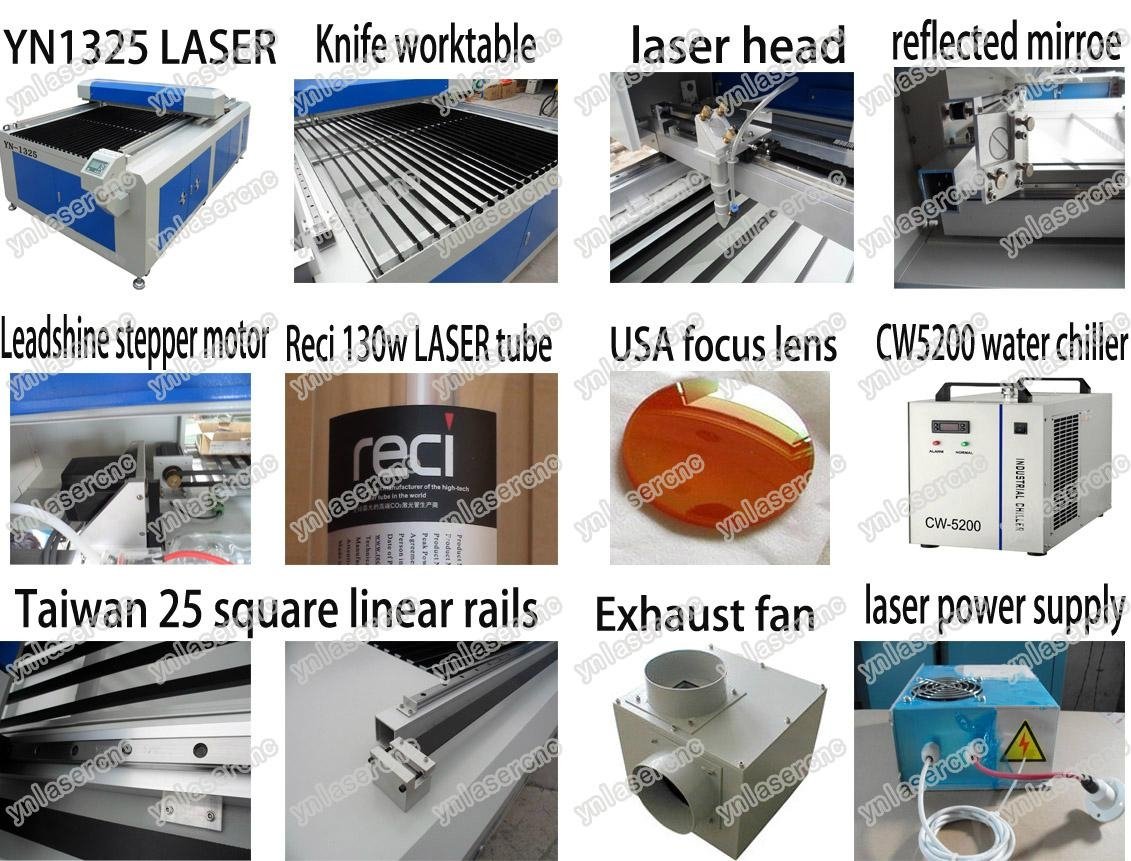 YNL1325 laser cutting engraving machine for any non metal materials 3