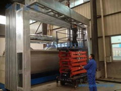 Saudi Arabia Automatic Telescopic Spraying Room Standard Booth Spray Paint Room