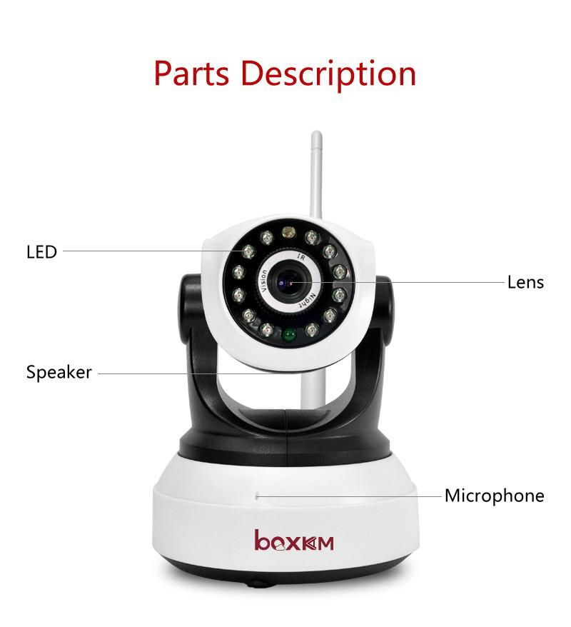 wireless P2P night vision IR HD IP camera with SD card 2