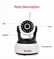 wireless P2P night vision IR HD IP camera with SD card 2