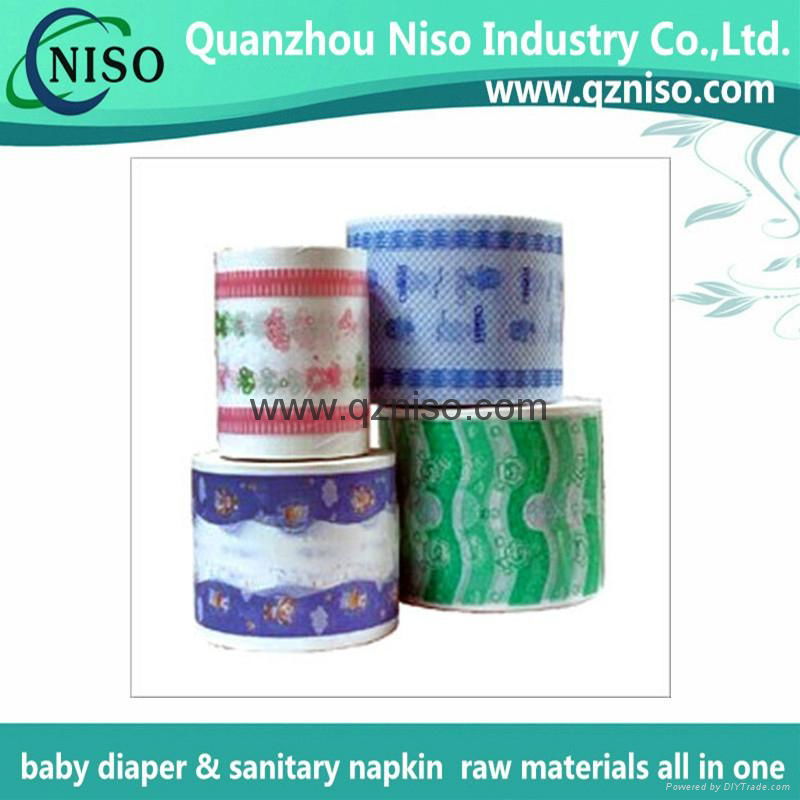 Full laminated breathable printing PE film raw material for baby diaper 2