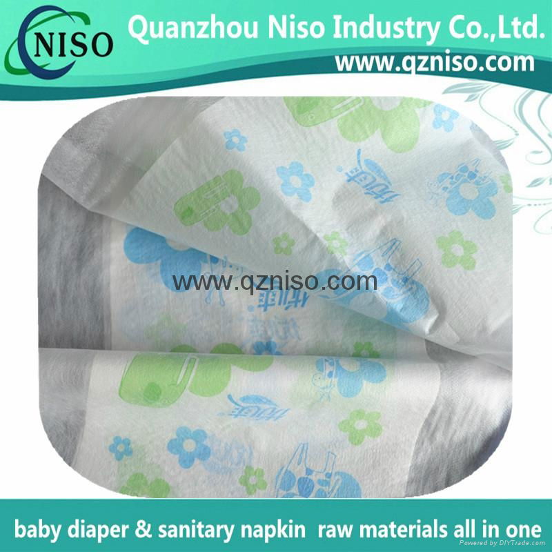 Full laminated breathable printing PE film raw material for baby diaper 3