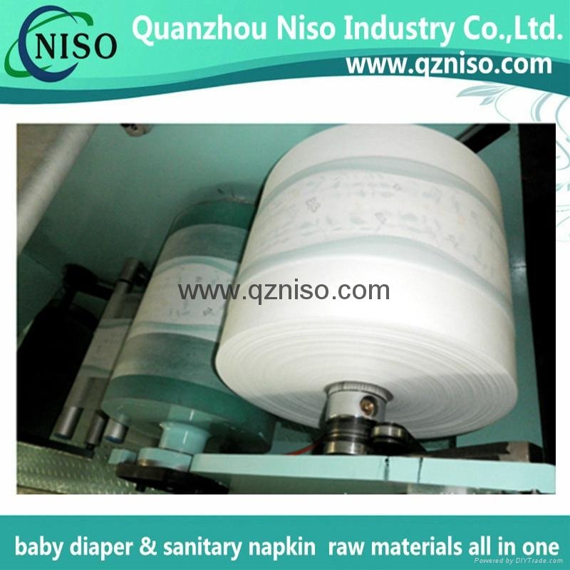 Full laminated breathable printing PE film raw material for baby diaper 5