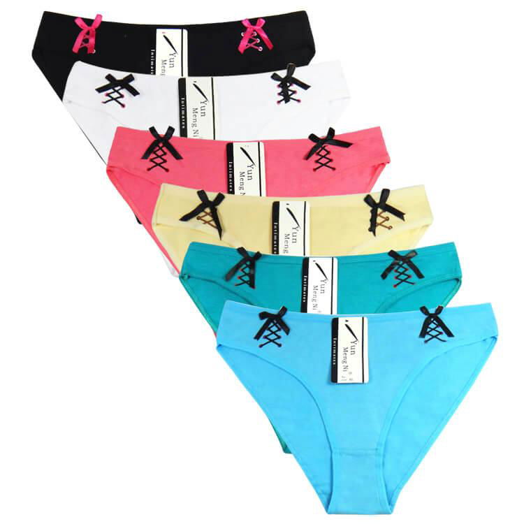 Yun Meng Ni Sexy Underwear Hot Young Girls Briefs Breathable Cotton Women Pantie