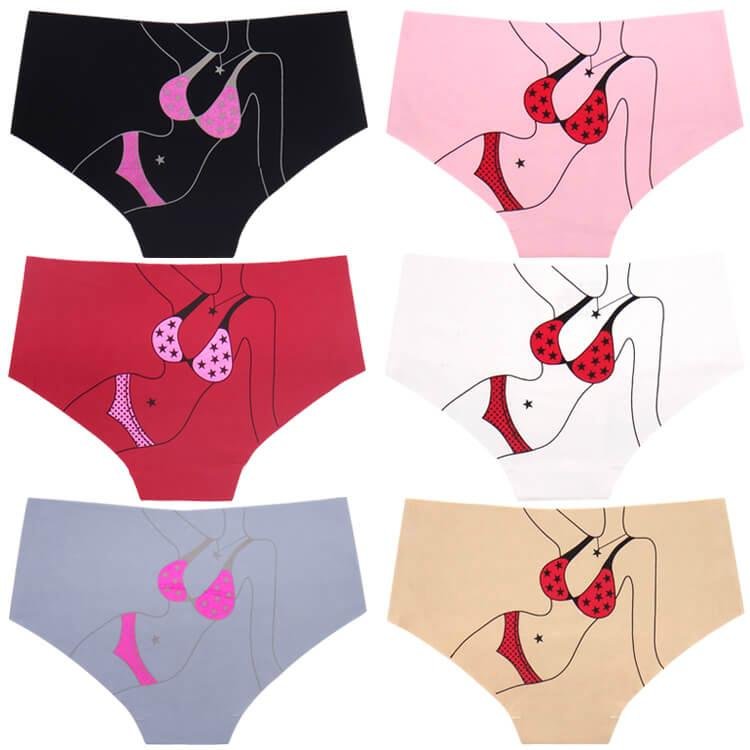 Yun Meng Ni Sexy Underwear Women Lady Body Printing Hipister Shorts Seamless Mat 89178 China 