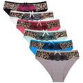 Yun Meng Ni Sexy Underwear Front Leopard Printed With Lace Briefs Soft Cottton P 5