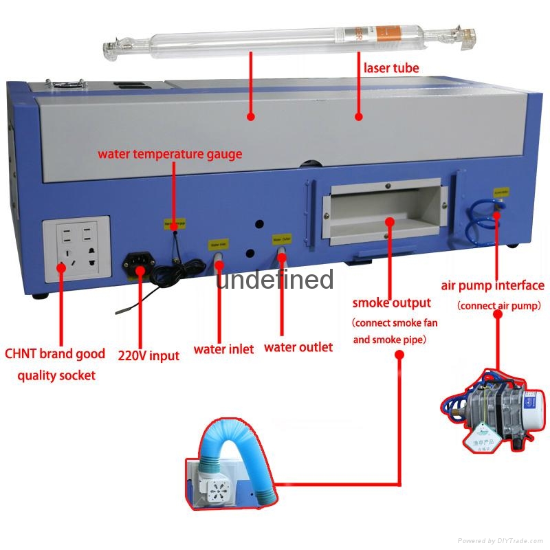 mini laser engraving machine FL-K40 5