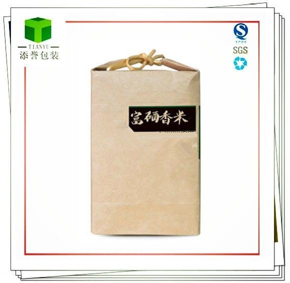 Kraft paper bag Woven bag for Cereal and grain 5