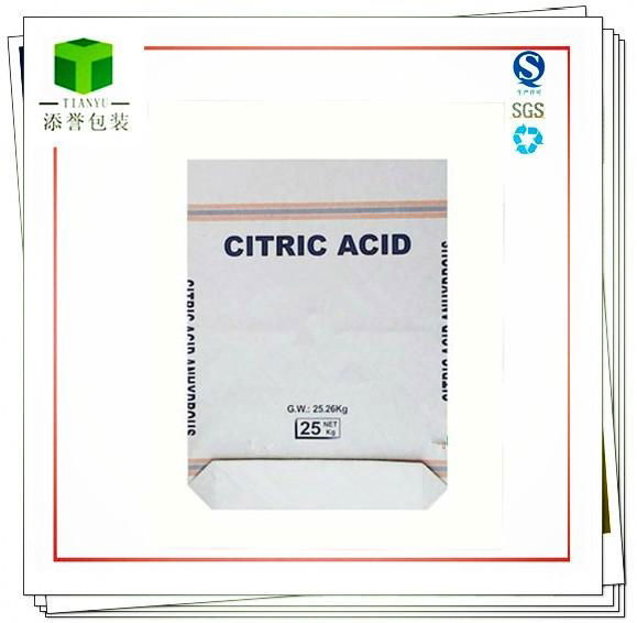 Citric Acid Seam bottom bag Sewn open mouth bag 25kg  4