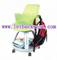 school classroom plastic student chair with tablet 2