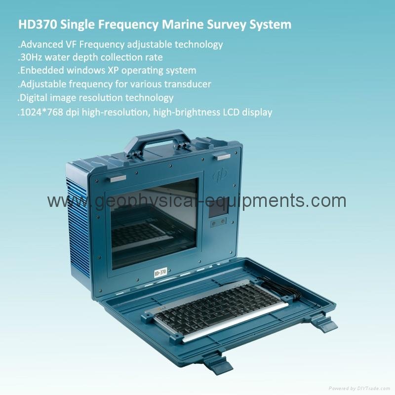 High/Low Frequency Available Echosounder For Shallow-Water Surveying