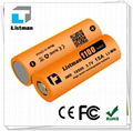 Hot selling listman 18500 3.7V 1100mAh rechargeable battery 2