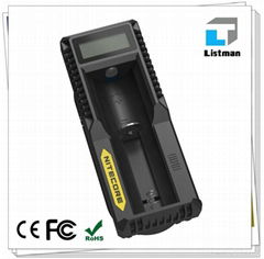 2015 new nitecore um10 lcd charger 18650/18350 charger