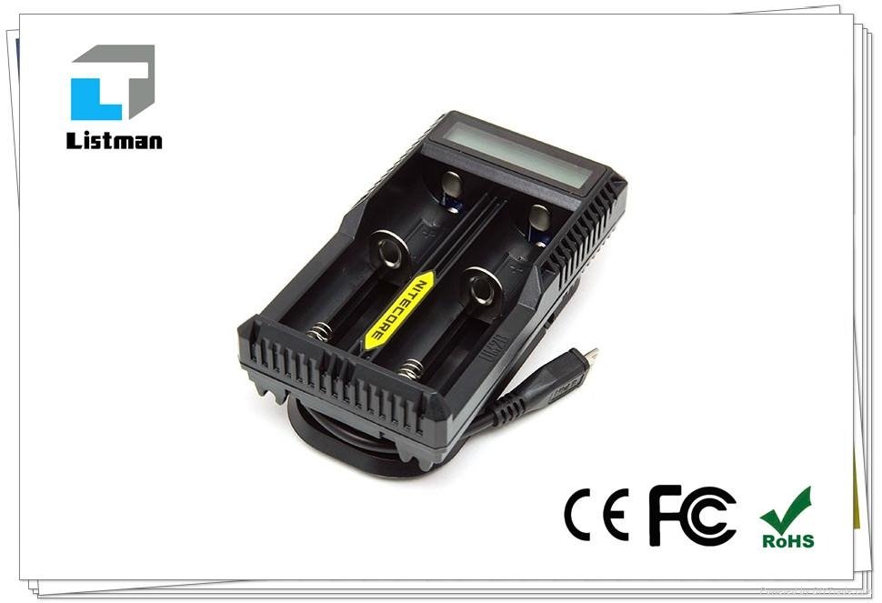 2015 new nitecore um10 lcd charger 18650/18350 charger  3