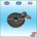 Hot forging crown wheel and pinion