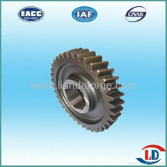 Carbon steel spur gear in hot forged