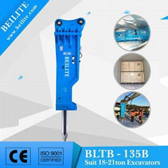 BLTB135 hydraulic hammer at reasonable price with 135mm hammer chisel