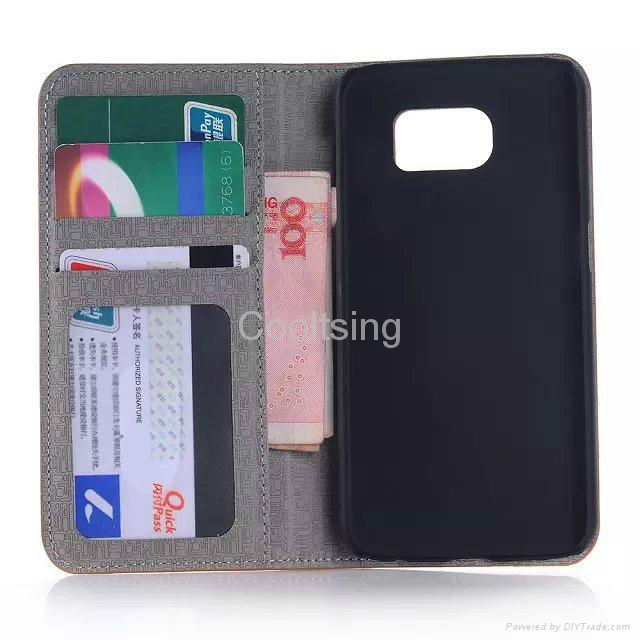 2015 New Hot Selling Mobile Phone Leather Case for Samsung Galaxy S6 3