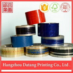 Transparent packing tape with compang logo