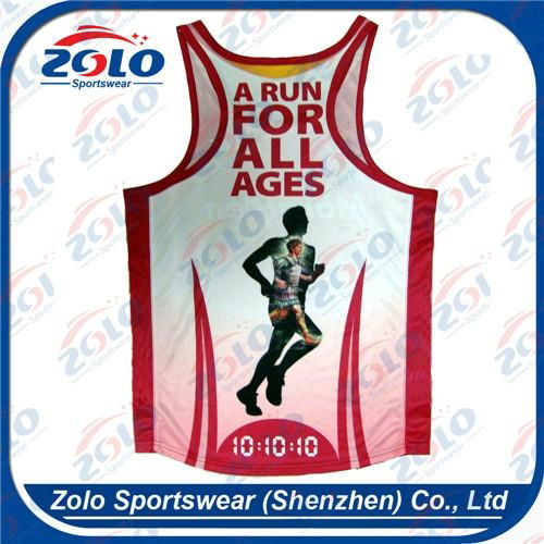 Men's Running Singlets with sublimation printing