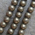 Cheap Prices Pyrite Plain Round beads 3