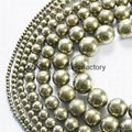 Cheap Prices Pyrite Plain Round beads 4