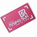 fashion style eco-friendly OEM garment rubber label