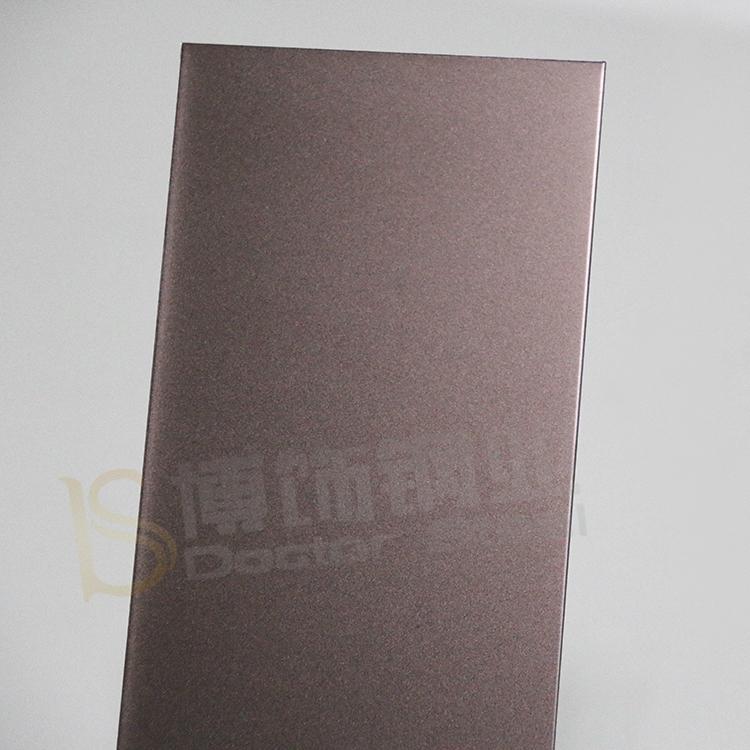 304高比打砂鍍褐金不鏽鋼+亮光防指紋 2