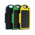 5000mAh waterproof portable solar charger for mobile with high quality 5