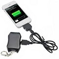 1200mAh mini fashion universal popular portable mini keychain solar charger 1