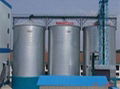 Transport hopper bottom steel silos for sale