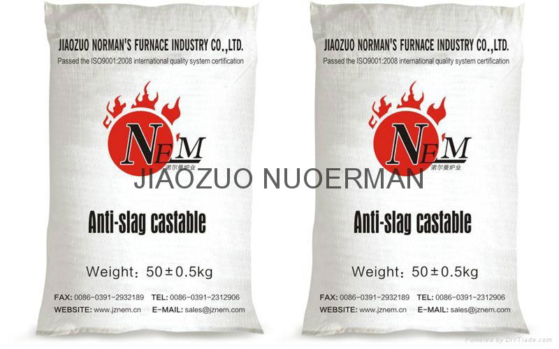 Anti-slag castable 4