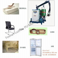 Foshan Luzhou Polyurethane PU Foam Car Seat Mat  Machine