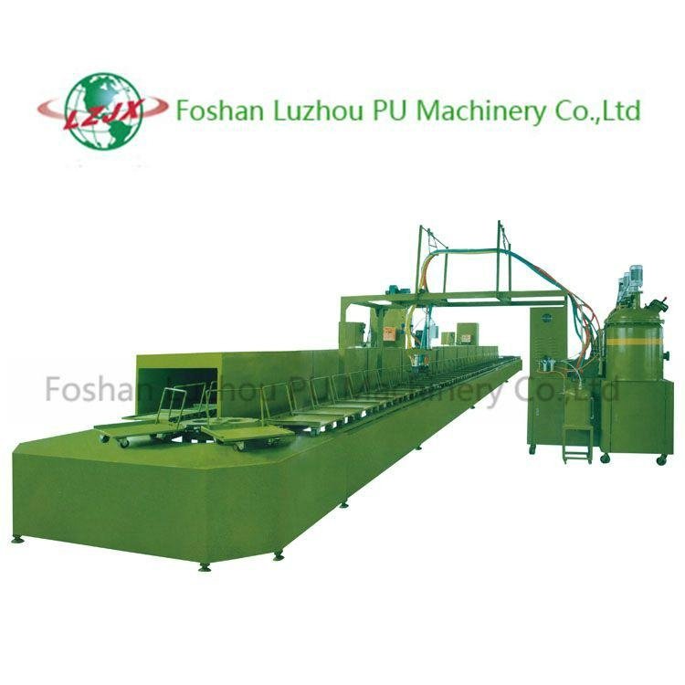 PU Shoes Foaming Machine With Annular Production Line