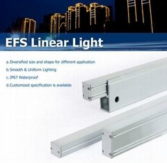 2015 Building decorative aluminum DMX512 EFS led linear light 