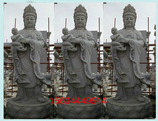 寺院漢白玉觀音像生產廠家 石頭觀音菩薩雕像價錢 3