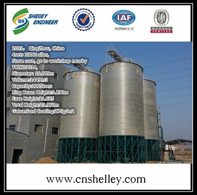 Conical Bottom Grain Steel Silos used for sale 3