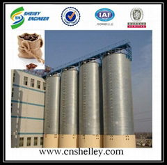 Assembly corrugated grain steel silo for sale