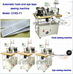 Automatic Hook and Eye Sewing