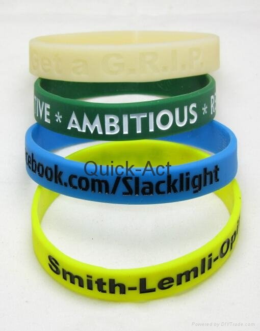 Custom silicone bracelets advertising promotional