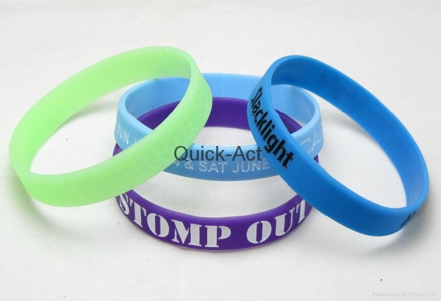 Custom silicone bracelets advertising promotional 4